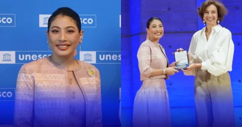 อุ๊งอิ๊งค์ ปลื้มปีติ ยูเนสโก เชิดชูพระเกียรติ ถวายเหรียญสดุดี เจ้าฟ้าสิริวัณณวรีฯ