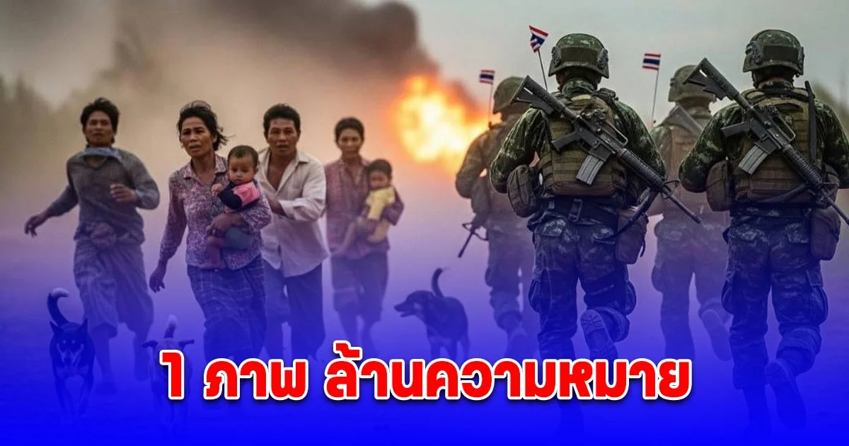 ขณะที่เราวิ่งหนี แต่ทหารวิ่งสวนทางกับเรา ขอบคุณที่ปกป้องประเทศ ปกป้องประชาชน