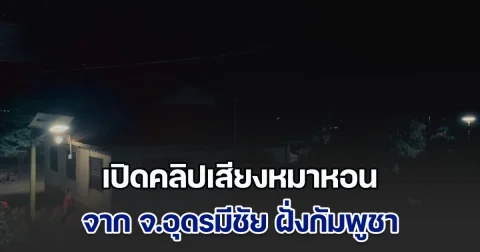 เปิดคลิปเสียงหมาหอนระนาว ติดต่อกันเป็นคืนที่ 5 จาก จ.อุดรมีชัย ฝั่งกัมพูชา