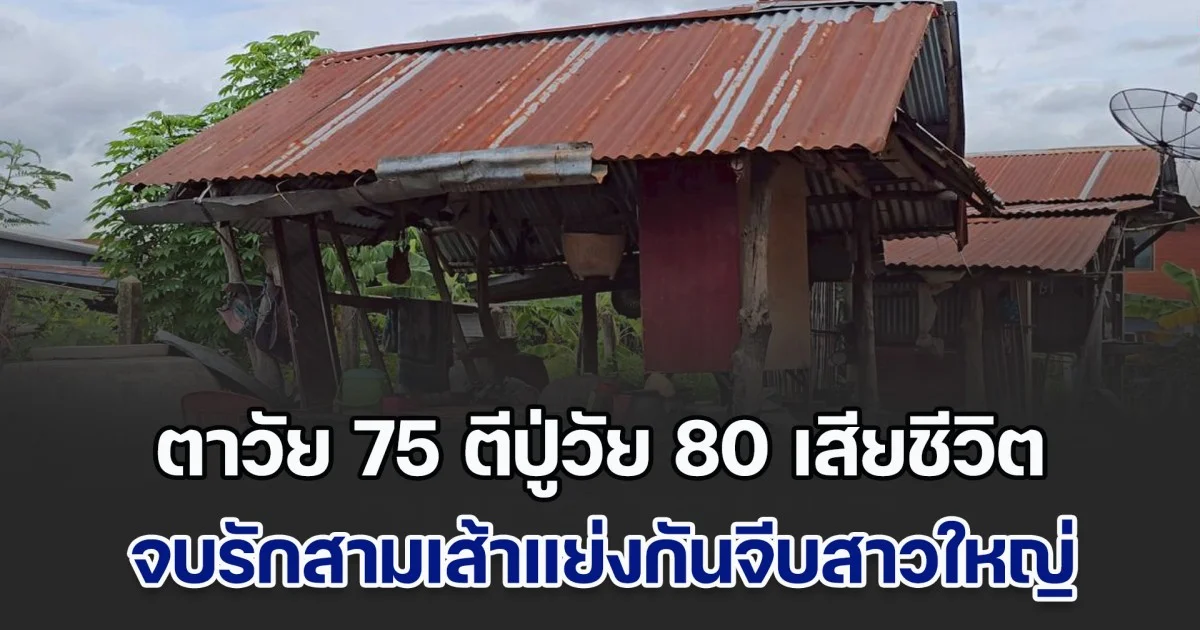 ตาวัย 75 ตีปู่วัย 80 เสียชีวิต จบรักสามเส้าแย่งกันจีบสาวใหญ่