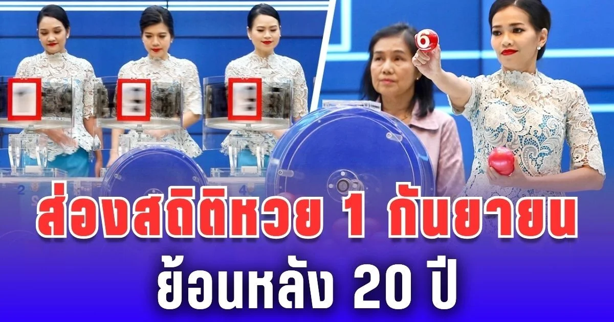 ส่องสถิติหวย 1 กันยายน ย้อนหลัง 20 ปี ลุ้นเลขเบิ้ล
