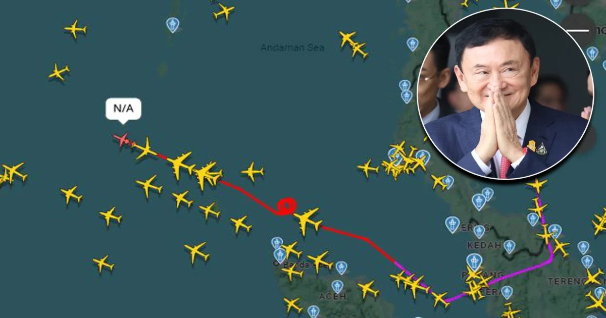 เปิดสาเหตุ เครื่องบินเจ็ทส่วนตัว ทักษิณ บินวน 2 รอบ กลางมหาสมุทรอินเดีย ก่อนแลนดิ้ง ดูไบ