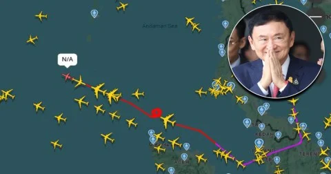 เปิดสาเหตุ เครื่องบินเจ็ทส่วนตัว ทักษิณ บินวน 2 รอบ กลางมหาสมุทรอินเดีย ก่อนแลนดิ้ง ดูไบ