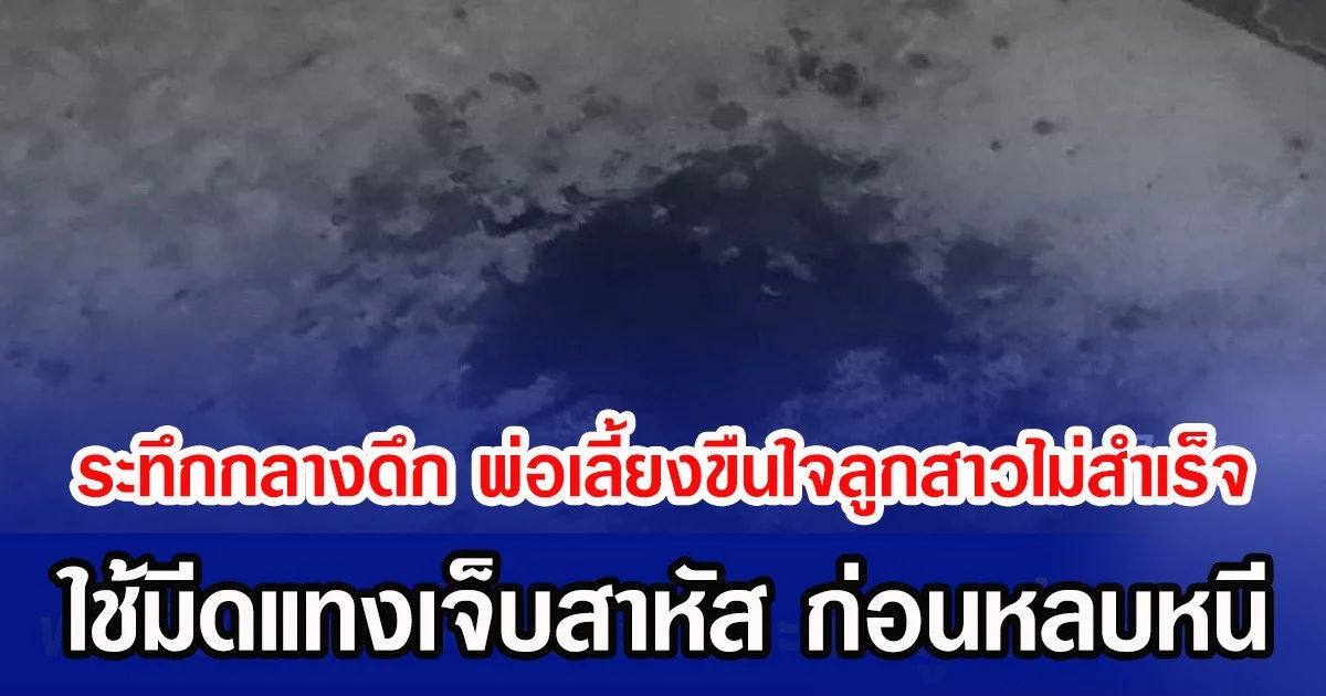 ระทึกกลางดึก พ่อเลี้ยงพยายามขืนใจลูกสาวไม่สำเร็จ ก่อนใช้มีดแทงสาหัส