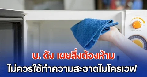 บ. ดัง เผยสิ่งต้องห้าม ไม่ควรใช้ทำความสะอาดไมโครเวฟ เคยเผลอใช้หรือเปล่า อันตรายมาก