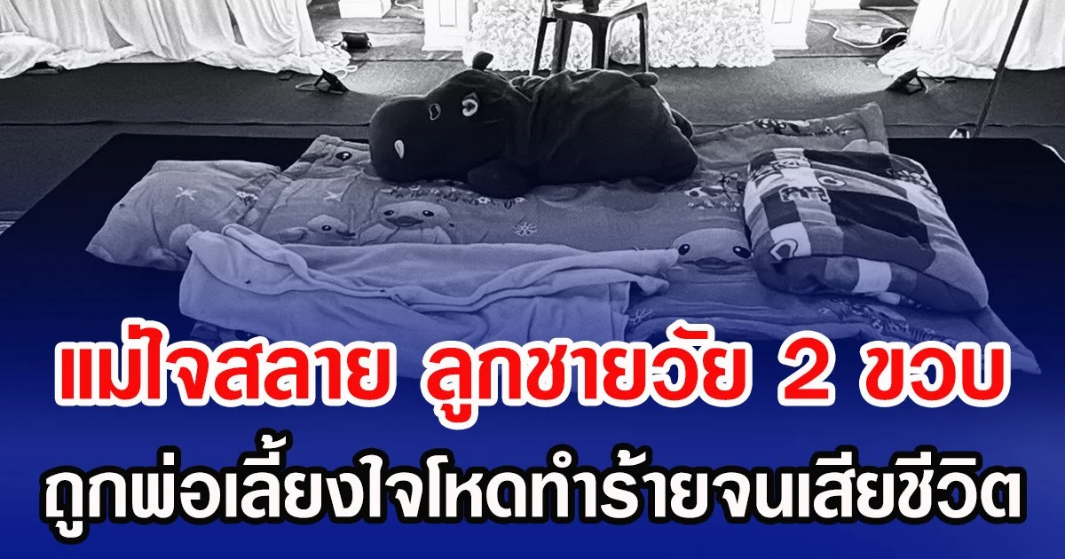 แม่ใจสลาย ลูกชายวัย 2 ขวบ ถูกพ่อเลี้ยงใจโหดทำร้ายเสียชีวิต