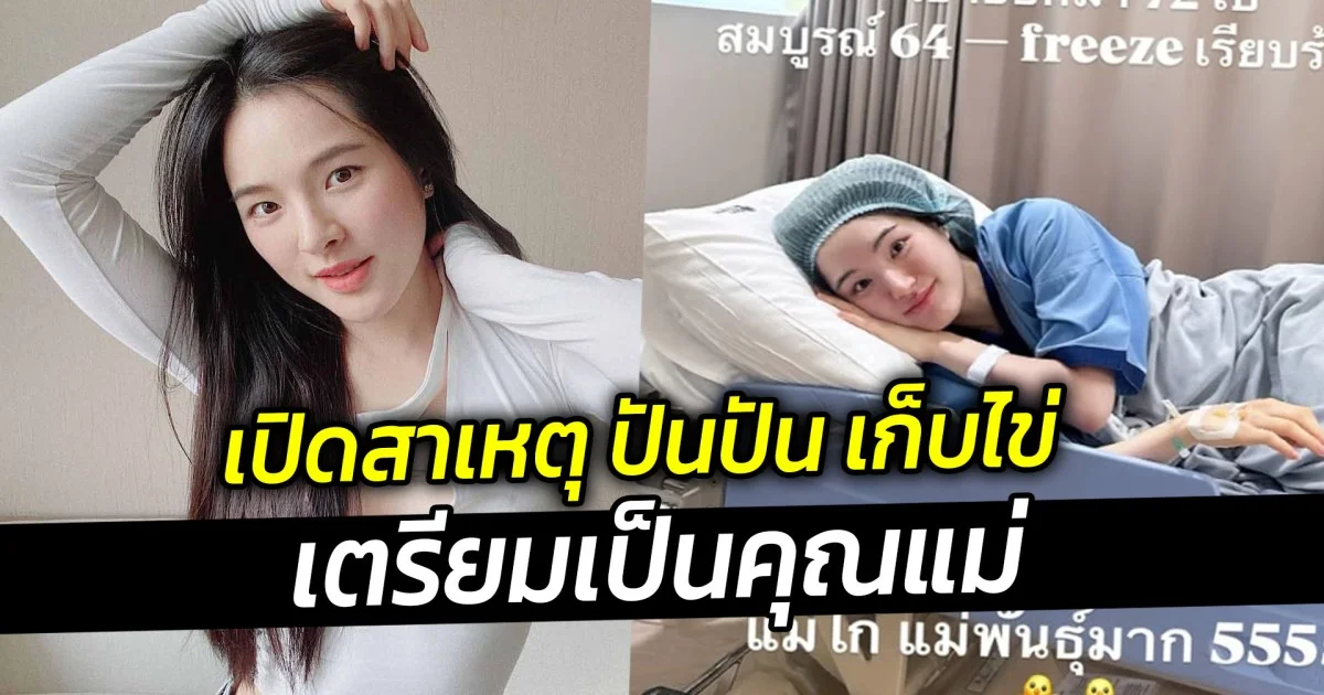 เปิดสาเหตุ ปันปัน เก็บไข่เตรียมเป็นคุณแม่