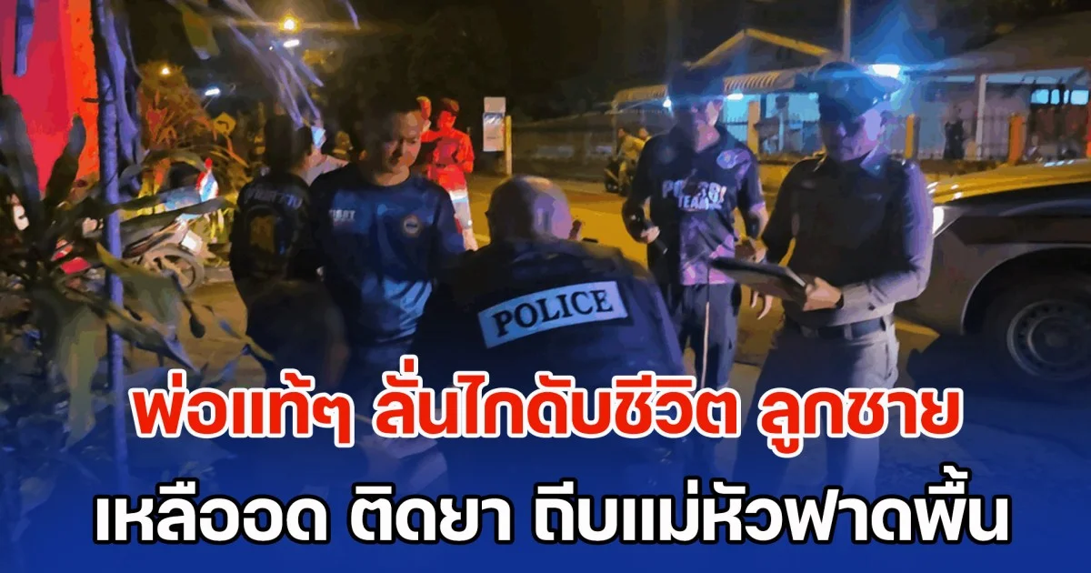 พ่อแท้ๆ ลั่นไกดับชีวิต ลูกชาย วัย 30 สอนไม่ฟัง ติดยามาตั้งแต่ ป.6 ไม่ทำงาน เอาแต่ขอเงิน เหลืออด ถีบแม่หัวฟาดพื้น