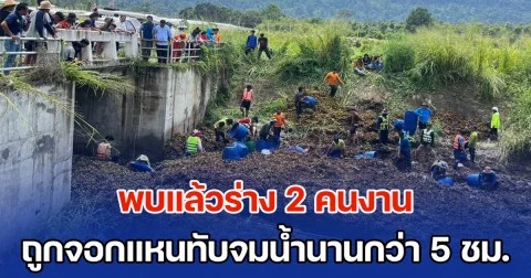 พบแล้วร่าง 2 คนงาน ถูกจอกแหนทับจมน้ำนานกว่า 5 ชั่วโมง