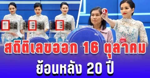 16 ตุลาคมนี้มีลุ้น! ส่องสถิติหวยย้อนหลัง 20 ปี พบเลขท้ายสุดพีค