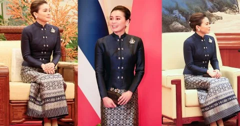 สมเด็จพระนางเจ้าฯ พระบรมราชินี ทรงสง่างามในฉลองพระองค์ชุดไทยพระราชนิยม