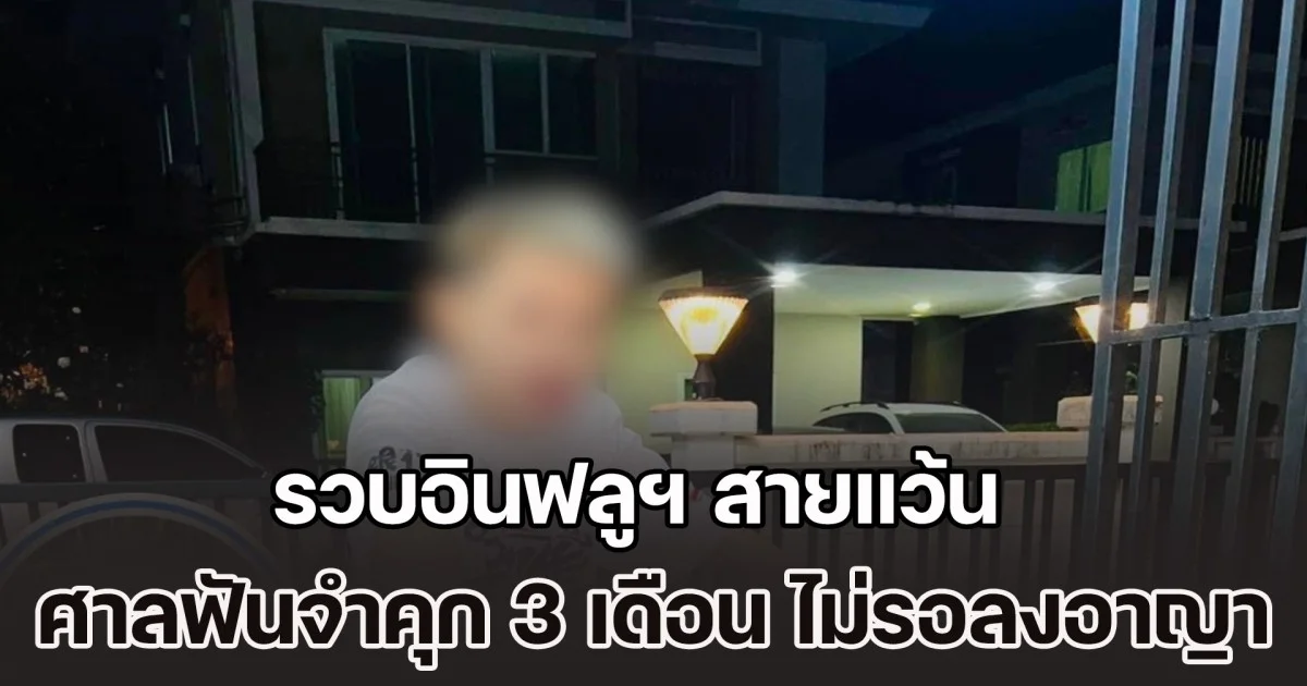 รวบอินฟลูฯ สายแว้น ผู้ติดตามกว่า 1.6 ล้าน ศาลฟันจำคุก 3 เดือน ไม่รอลงอาญา