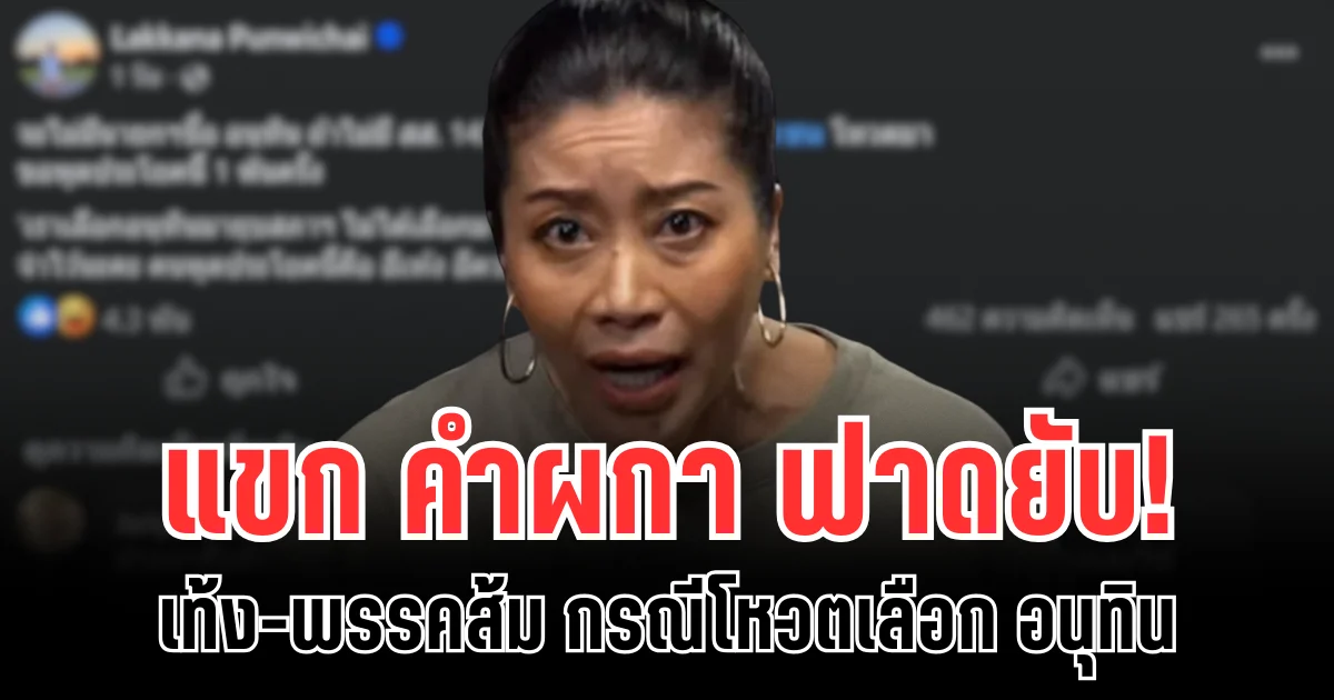 แขก คำผกา ฟาดยับ! เท้ง-พรรคส้ม กรณีโหวตเลือกอนุทิน