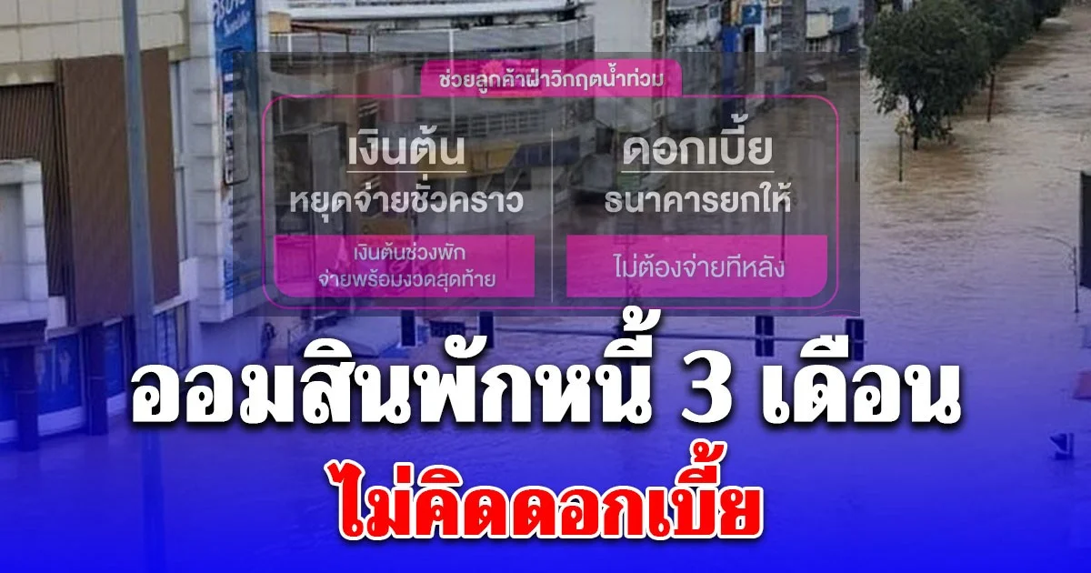 เปิดหลักเกณฑ์ ออมสินพักหนี้ 3 เดือน ไม่คิดดอกเบี้ย