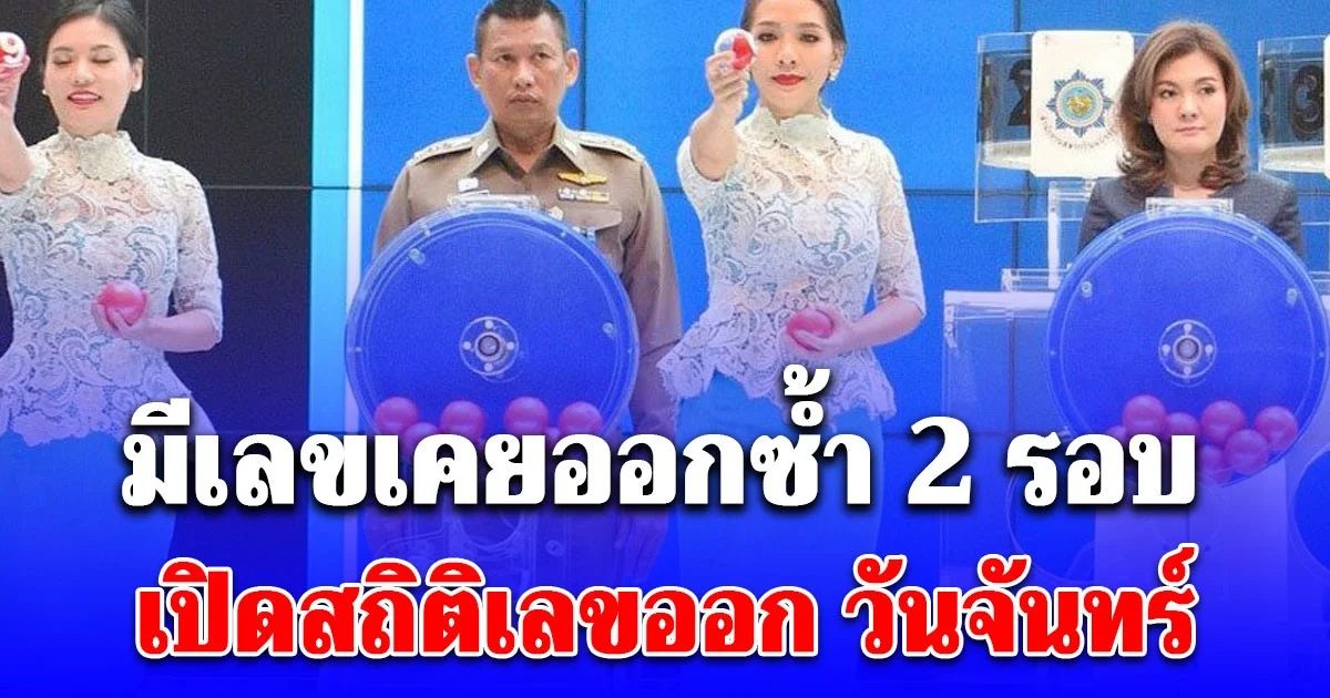 มีเลขเคยออกซ้ำ 2 รอบ เปิดสถิติเลขออก วันจันทร์