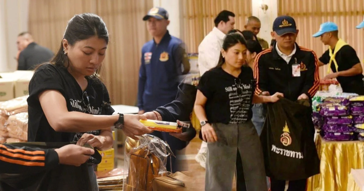 พระองค์หญิงทรงห่วงใยประชาชน เสด็จเดินทางมาเพื่อทรงบรรจุถุงยังชีพพระราชทาน เพื่อเร่งส่งต่อความช่วยเหลือ