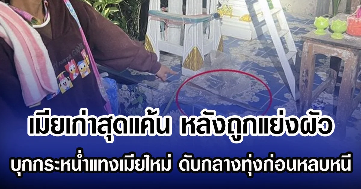 เมียเก่าสุดแค้น หลังถูกแย่งผัว บุกกระหน่ำแทงเมียใหม่ ดับกลางทุ่งก่อนหลบหนี