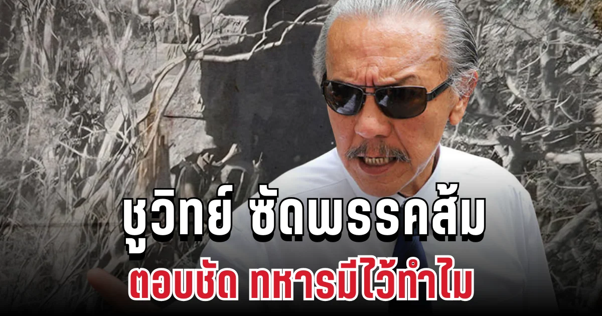 แรงไม่ยั้ง! ชูวิทย์ ซัดพรรคส้ม ตอบชัด ทหารมีไว้ทำไม