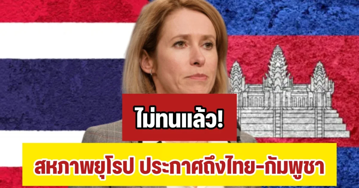 ด่วน! สหภาพยุโรป เคลื่อนไหวแล้ว ประกาศถึงไทย-กัมพูชา