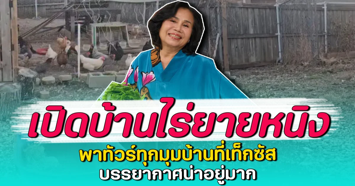 เปิดบ้านไร่ยายหนิง พาทัวร์ทุกมุมบ้านที่เท็กซัส บรรยากาศน่าอยู่มาก