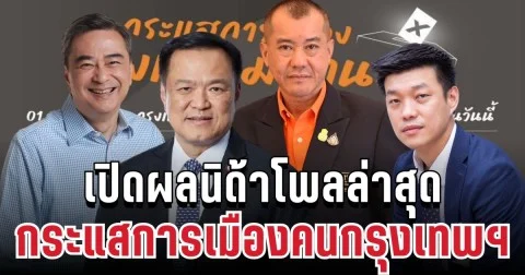 มาแล้ว! เปิดผลนิด้าโพลล่าสุด กระแสการเมือง สนับสนุนให้เป็นนายกฯ