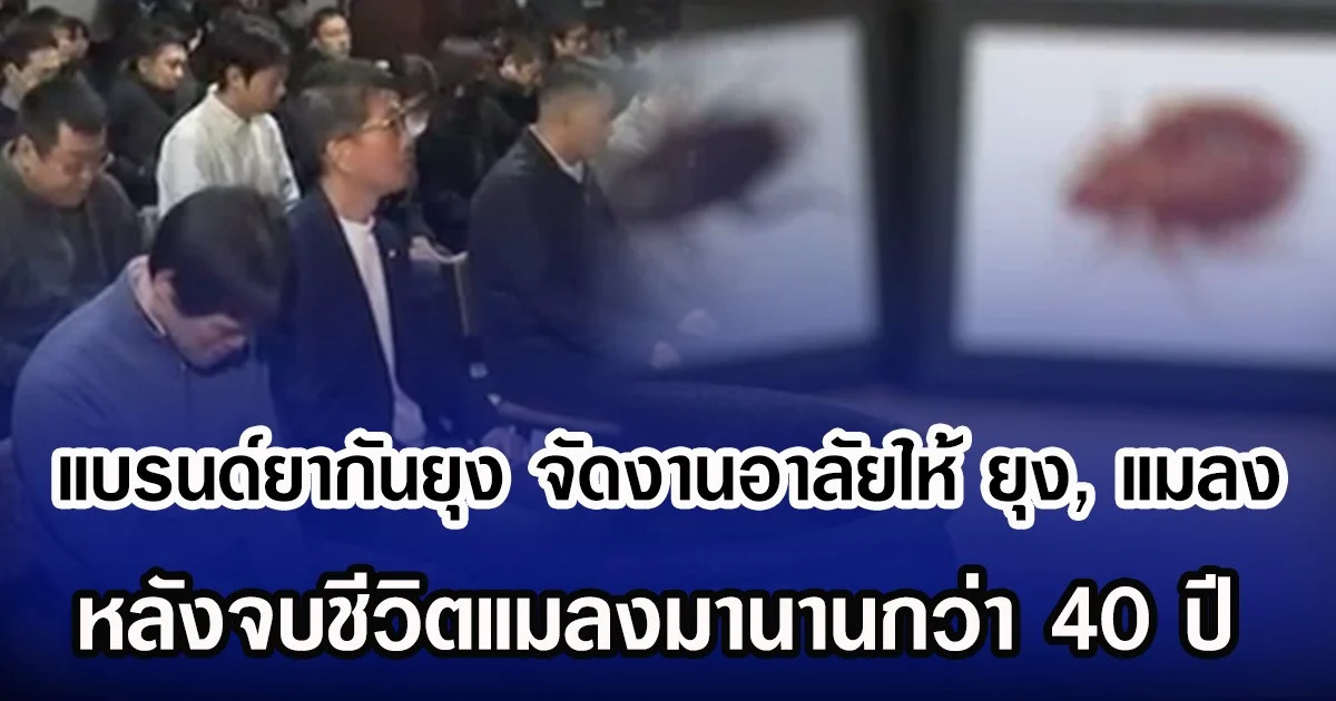 แบรนด์ยากันยุง จัดงานอาลัยให้ ยุง, แมลง หลังจบชีวิตแมลงมานานกว่า 40 ปี (ข่าวต่างประเทศ)