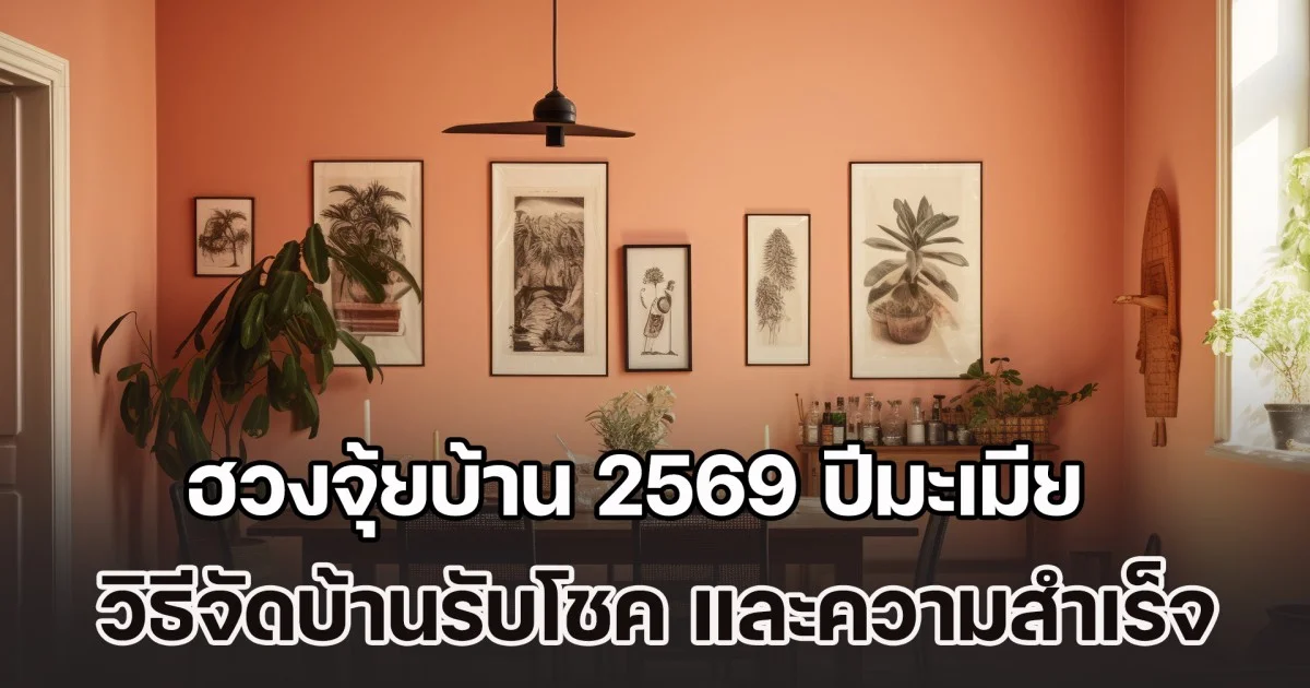 ฮวงจุ้ยบ้าน 2569 ปีมะเมียธาตุไฟ เปิดวิธีจัดบ้านรับโชค และความสำเร็จตลอดทั้งปี