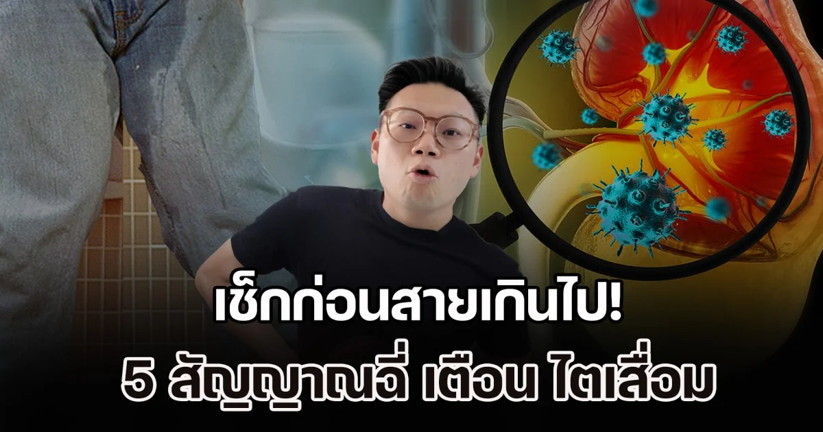 เช็กก่อนสายเกินไป! หมอเจดเผย 5 สัญญาณฉี่ เตือน ไตเสื่อม ใครมีอาการข้อ 4 ระวังให้ดี เสี่ยงไตวายไม่รู้ตัว