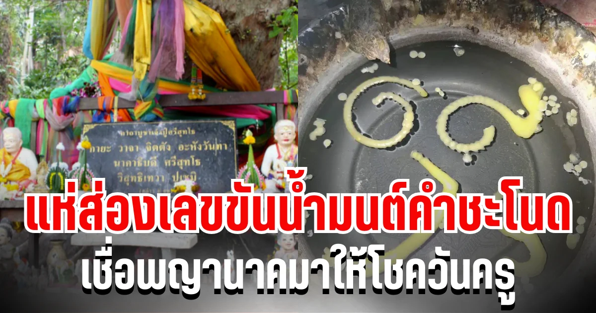 ฮือฮา! แห่ส่องเลขขันน้ำมนต์คำชะโนด เชื่อพญานาคมาให้โชควันครู