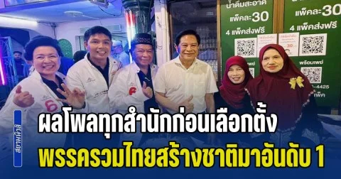 ผลโพลทุกสำนักก่อนเลือกตั้ง เขต 6 พญาไท ดินแดง พรรครวมไทยสร้างชาติมาอันดับ 1