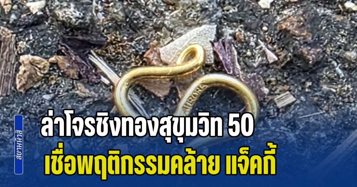 ตำรวจเร่งล่าโจรชิงทองสุขุมวิท 50 เชื่อพฤติกรรมคล้าย แจ็คกี้ โจรดังเมื่อ 7 ปีก่อน