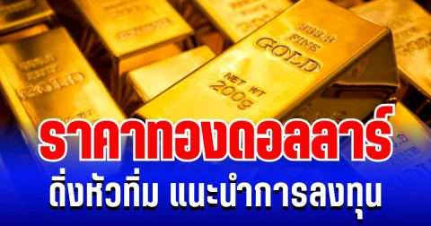 ดิ่งหัวทิ่ม! ราคาทองดอลลาร์ ร่วงลงฮวบ แนะนำการลงทุน