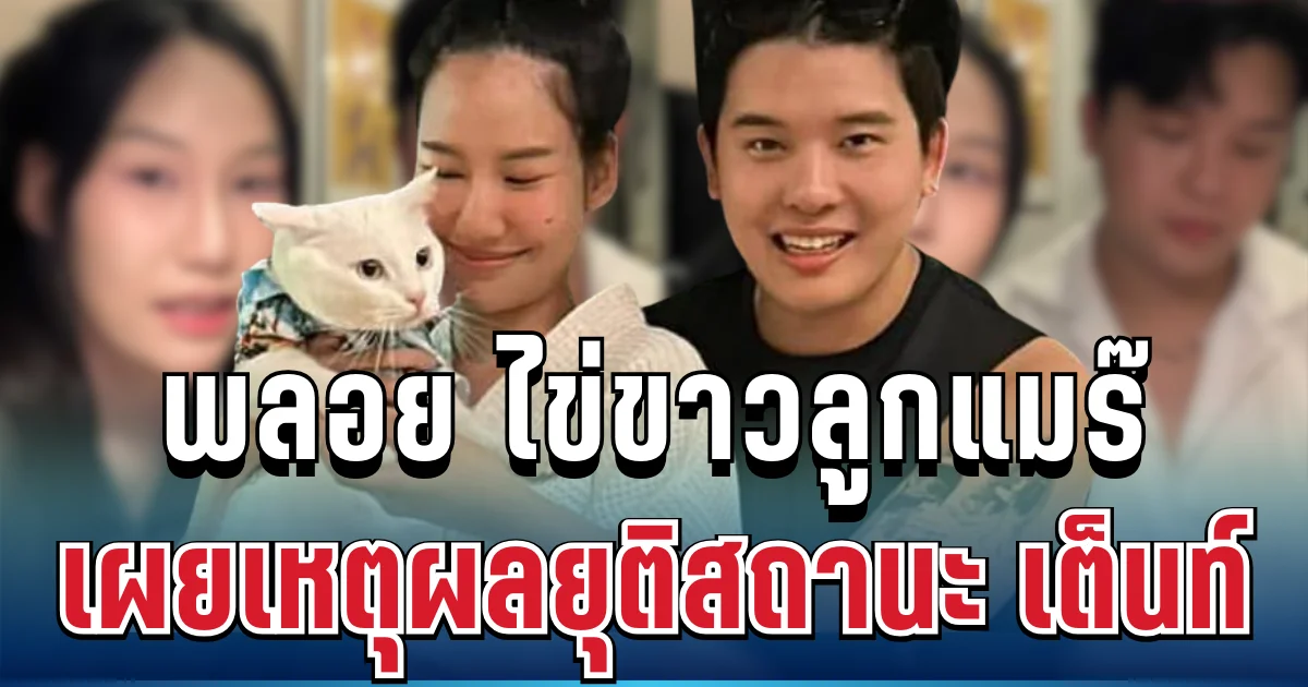 หายคาใจ! พลอย ไข่ขาวลูกแมร๊ เผยสาเหตุยุติสถานะ เต็นท์