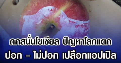 ถกสนั่นโซเซียล ปัญหาโลกแตก ปอก - ไม่ปอก เปลือกแอปเปิล