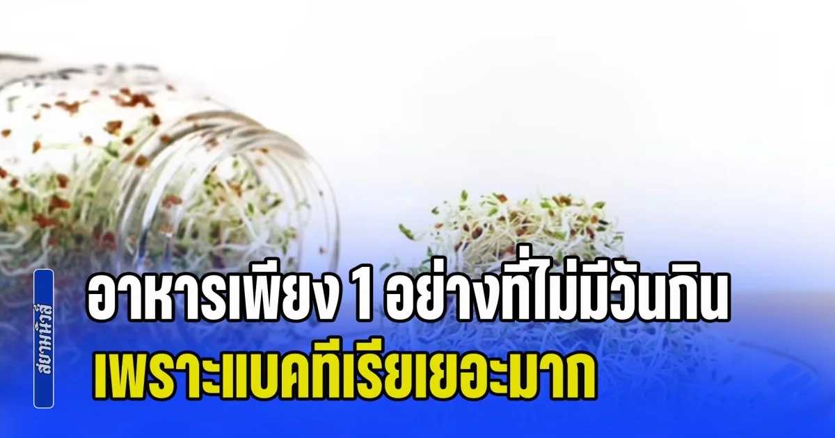 กูรูสหรัฐฯ พูดชัด อาหารเพียง 1 อย่างที่ไม่มีวันกิน เพราะแบคทีเรียเยอะมาก แต่คนไทยยังกินอยู่