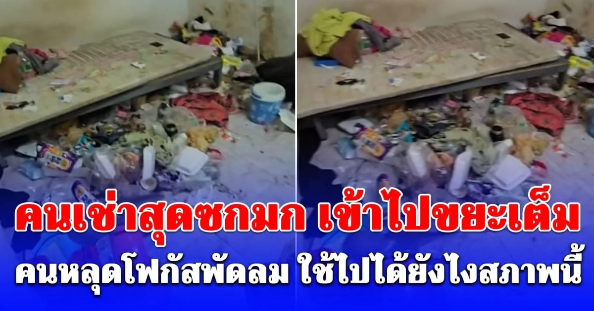 ไม่คิดว่าจะได้เจอกับตัว! คนเช่าสุดซกมก เข้าไปขยะเต็ม หลุดโฟกัสพัดลมเกินไปมาก เฉลยคนเช่าเพศไหน