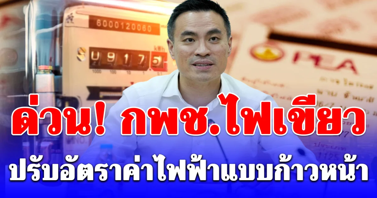 ด่วน! กพช.ไฟเขียว ปรับอัตราค่าไฟฟ้าแบบก้าวหน้า