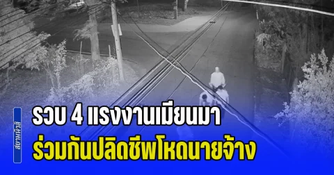 อาศัยอยู่ในไทยแท้ๆ! รวบ 4 แรงงานเมียนมา ร่วมกันปลิดชีพโหดนายจ้าง อ้างแค้นถูกเบี้ยวค่าแรง