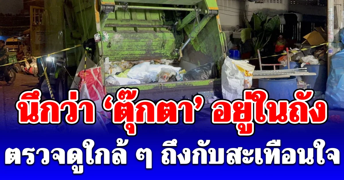 คนงาน เทขยะนึกว่า ตุ๊กตา อยู่ในถัง ตรวจดูใกล้ ๆ ถึงกับสะเทือนใจ