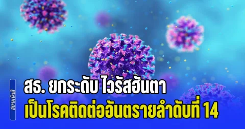 สธ. ยกระดับ ไวรัสฮันตา เป็นโรคติดต่ออันตรายลำดับที่ 14 มีผลบังคับใช้แล้ววันนี้