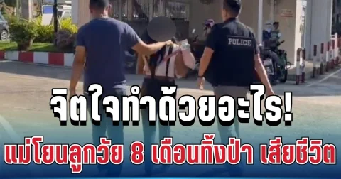 สุดหดหู่! แม่โยนลูกวัย 8 เดือนทิ้งป่า ก่อนเด็กเสียชีวิต พีคหนักครอบครัวนี้เคยเป็นข่าวดังเมื่อปีที่แล้ว