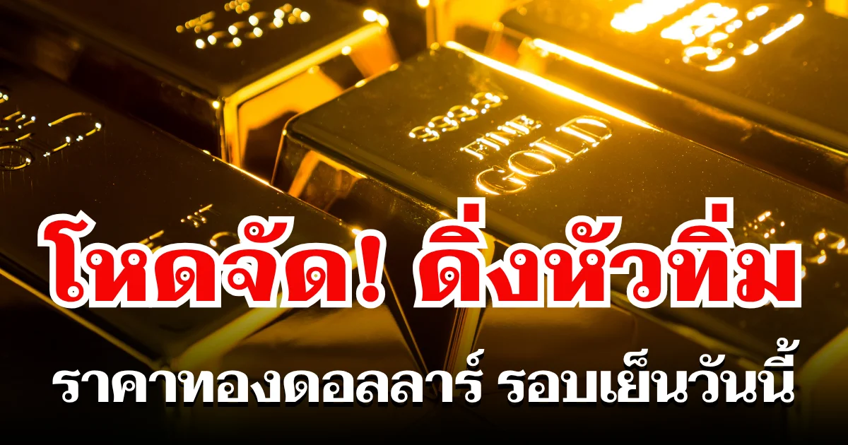 ราคาทองดอลลาร์ รอบเย็นวันนี้ แนะนำการลงทุน