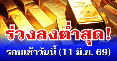 ราคาทองดอลลาร์ รอบเช้าวันนี้ แนะนำการลงทุน