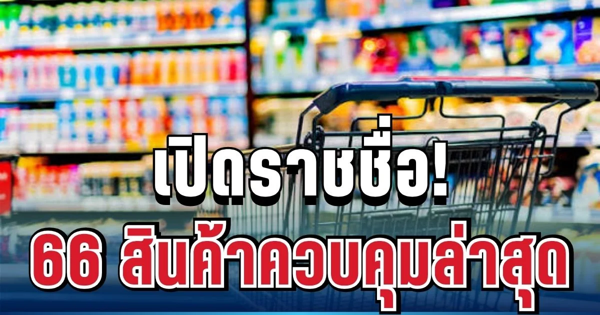 ครม.เคาะแล้ว! เช็ก 66 สินค้าควบคุมล่าสุด ห้ามฉวยโอกาสขึ้นราคา