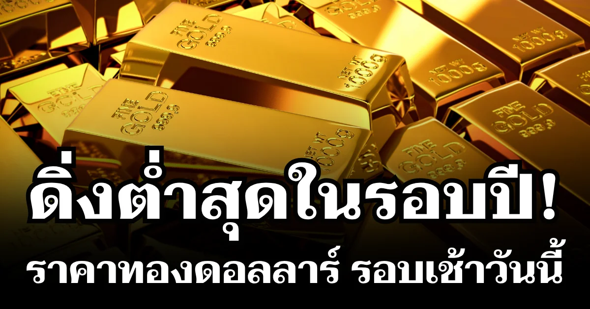 ราคาทองดอลลาร์ รอบเช้าวันนี้ แนะนำการลงทุน