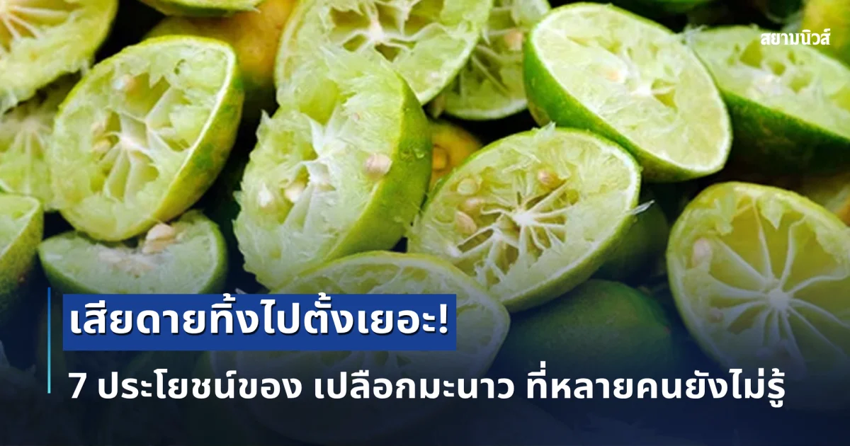เสียดายทิ้งไปตั้งเยอะ! 7 ประโยชน์ของ เปลือกมะนาว ที่หลายคนคาดไม่ถึง