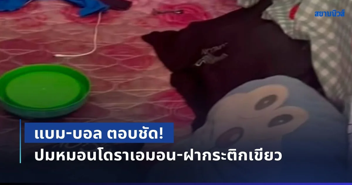 แบม-บอล ตอบชัด! ปมหมอนโดราเอมอน-ฝากระติกเขียว หลังหลายคนแห่ใส่ใจหนักมาก