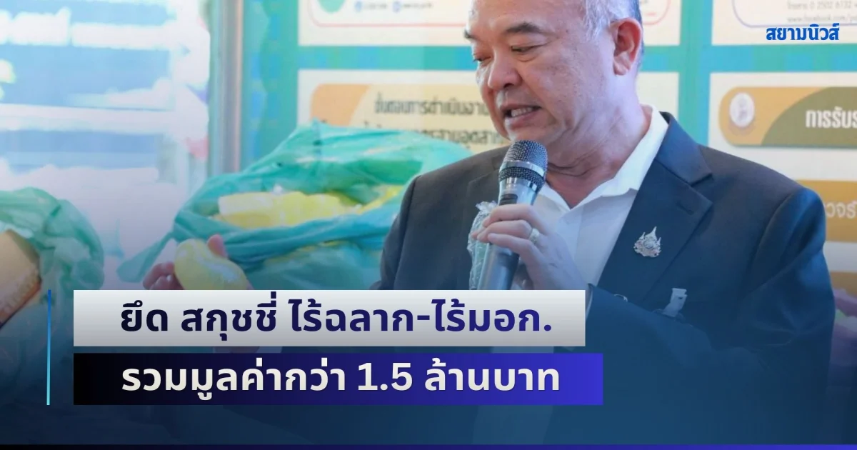 ภาครัฐรุกเข้ม! สคบ.-สมอ. บูรณาการยึด สกุชชี่ ไร้ฉลาก-ไร้มอก. รวมมูลค่ากว่า 1.5 ล้านบาท
