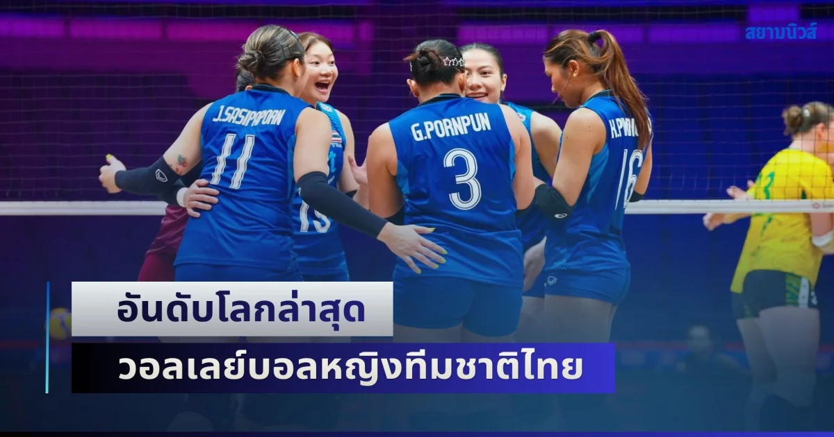 อันดับโลกล่าสุด วอลเลย์บอลหญิงทีมชาติไทย หลังถล่มออสเตรเลีย ประเดิมศึก ชิงแชมป์เอเชีย 2026